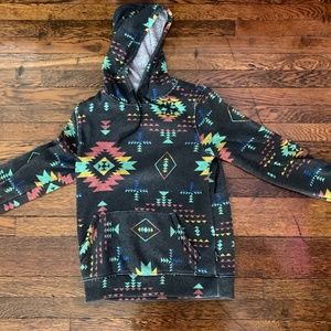 Brooklyn Cloth Black Dusty Geometric Hoodie - Men's Small